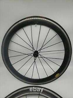 Mavic Cosmic Carbone Carbon Clincher 28 Wheel Set Front & Rear