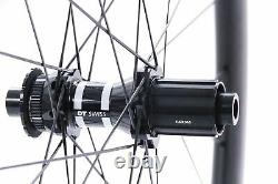 NEW (open box) Light Bicycle 40mm Matte 12K Carbon Disc Wheelset All-Road 15x100
