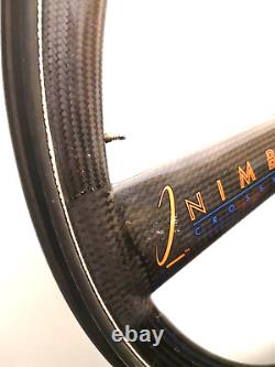 NIMBLE Crosswind Carbon Tri Spoke Tubular ROAD Wheelset 700c Made in USA