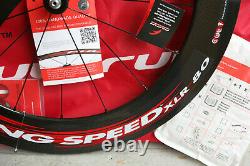 NOS NEW Fulcrum Racing Speed XLR80 carbon fiber front wheel timetrial triathlon