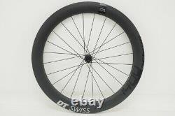 New! DT Swiss HEC 1400 Spline Hybrid Road eBike Front Wheel Black 700c Disc 62mm