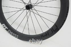 New! DT Swiss HEC 1400 Spline Hybrid Road eBike Front Wheel Black 700c Disc 62mm