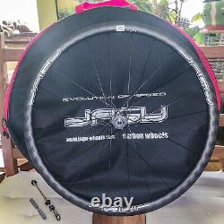 New Jagu Elite Aero 30C Carbon Wheels Road Bike 700C Tubeless Wheelset + Bag