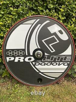 New Pro-lite Padova Clincher Rear Disc Wheel. Unique For Road Or Track Use