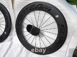 New Superteam 88mm Bicycle Bike Carbon Wheel Set with logos