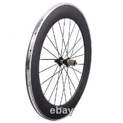 Novatec Hub Road Bike Carbon Wheels 80mm Bicycle Wheelset Alum Alloy Brake Edge