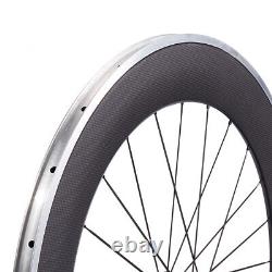 Novatec Hub Road Bike Carbon Wheels 80mm Bicycle Wheelset Alum Alloy Brake Edge