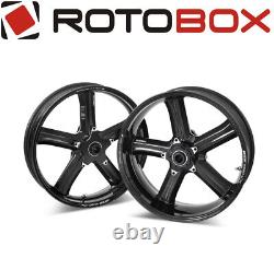 Pair Glossy Carbon Wheels Rotobox Boost 19? X 3.0? /5.5? Hd Road Glide