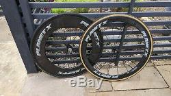 Planet X Carbon Road Tubular Deep Section Road Bike Wheels Time Trial Triathlon