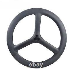 Road Bicycle 24inch 507 3 Spoke Carbon Front Recumbent Bike Wheel Rim Brake