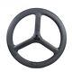 Road Bicycle 24inch 507 3 Spoke Carbon Front Recumbent Bike Wheel Rim Brake