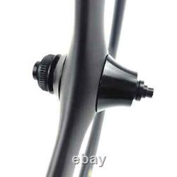 Road Bicycle 24inch 507 3 Spoke Carbon Front Recumbent Bike Wheel Rim Brake
