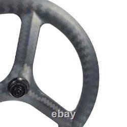 Road Bicycle 24inch 507 3 Spoke Carbon Front Recumbent Bike Wheel Rim Brake