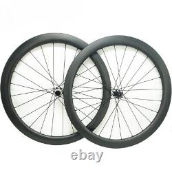 Road Bicycle Carbon Disc Brake Wheels Depth 38mm 50mm Clincher 24 28 Holes