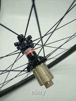 Road Bicycle Carbon Disc Brake Wheels Depth 38mm 50mm Clincher 24 28 Holes