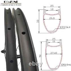 Road Bicycle Carbon Disc Brake Wheels Depth 38mm 50mm Clincher 24 28 Holes