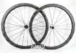 Road Bicycle Carbon Wheels 700C 30/35/38/45/50/60mm Depth Clincher/Tubular