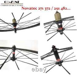 Road Bicycle Carbon Wheelset Clincher 25mm Width 58mm Depth V Brake 2024 Holes