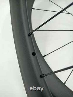 Road Bicycle Carbon Wheelset Clincher Tubular Depth 38 50 60 88mm Width 23 25mm