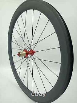 Road Bicycle Carbon Wheelset Clincher Tubular Depth 38 50 60 88mm Width 23 25mm