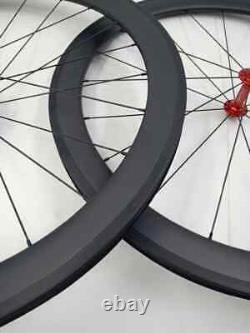 Road Bicycle Carbon Wheelset Clincher Tubular Depth 38 50 60 88mm Width 23 25mm