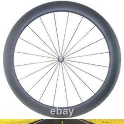 Road Bike 55X25mm 700C Carbon Wheelset Tubular 20H 24H Rims V Brake XD Hub