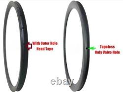 Road Bike 55X25mm 700C Carbon Wheelset Tubular 20H 24H Rims V Brake XD Hub