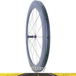 Road Bike 55X25mm 700C Carbon Wheelset Tubular 20H 24H Rims V Brake XD Hub