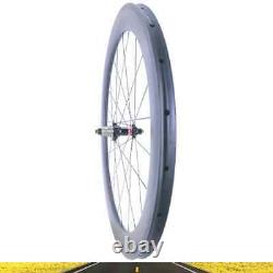 Road Bike 55X25mm 700C Carbon Wheelset Tubular 20H 24H Rims V Brake XD Hub