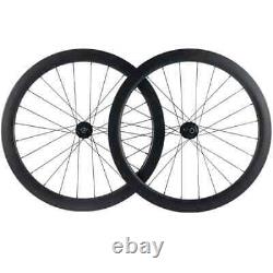 Road Bike Carbon Disc Brake Wheelset 50mm Clincher Bicycle Wheels 23mm Wide
