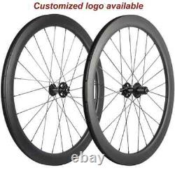 Road Bike Carbon Disc Brake Wheelset 50mm Clincher Bicycle Wheels 23mm Wide