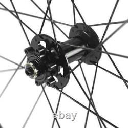 Road Bike Carbon Disc Brake Wheelset 50mm Clincher Bicycle Wheels 23mm Wide