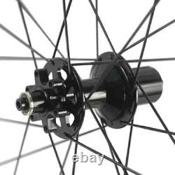Road Bike Carbon Disc Brake Wheelset 50mm Clincher Bicycle Wheels 23mm Wide