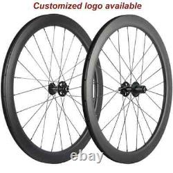 Road Bike Carbon Disc Brake Wheelset 50mm Clincher Bicycle Wheels 23mm Wide