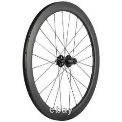 Road Bike Carbon Disc Brake Wheelset 50mm Clincher Bicycle Wheels 23mm Wide