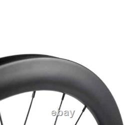 Road Bike Carbon Disc Brake Wheelset 50mm Clincher Bicycle Wheels 23mm Wide