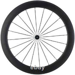 Road Bike Carbon Fiber Front Wheel 60mm Wheels Tubular Bicycle Front Wheels