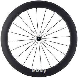 Road Bike Carbon Fiber Front Wheel 60mm Wheels Tubular Bicycle Front Wheels