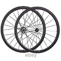 Road Bike Carbon Fiber Racing Wheelset 38mm 25mm U Shape Tubuless Bicycle Wheels