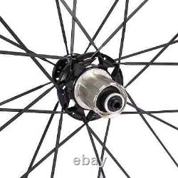 Road Bike Carbon Fiber Racing Wheelset 38mm 25mm U Shape Tubuless Bicycle Wheels