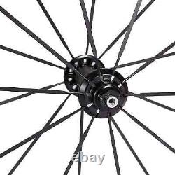 Road Bike Carbon Fiber Racing Wheelset 38mm 25mm U Shape Tubuless Bicycle Wheels
