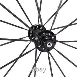 Road Bike Carbon Fiber Racing Wheelset 38mm 25mm U Shape Tubuless Bicycle Wheels