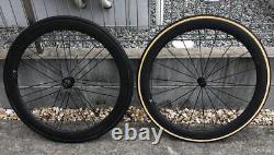 Road Bike Carbon Wheel 700C Deep Rim 50Mm Tubular