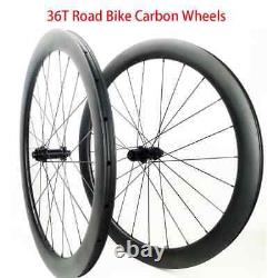 Road Bike Carbon Wheels 28mm Width 30mm-45mm Deep 700C Center Lock/6 Bolt Hub