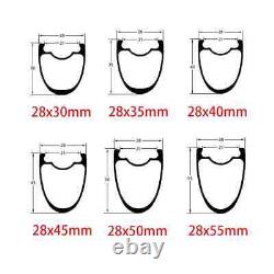 Road Bike Carbon Wheels 28mm Width 30mm-45mm Deep 700C Center Lock/6 Bolt Hub