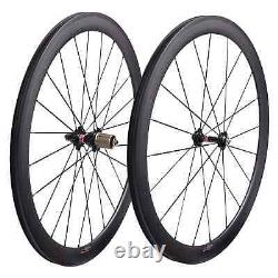 Road Bike Carbon Wheels 38/50/60/88mm Tubuless Ready Without Holes Wheelset
