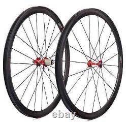 Road Bike Carbon Wheels 38/50/60/88mm Tubuless Ready Without Holes Wheelset