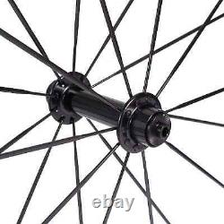 Road Bike Carbon Wheels 38mm Depth 25mm Width U Shape 700C Tubuless 3K UD Matte