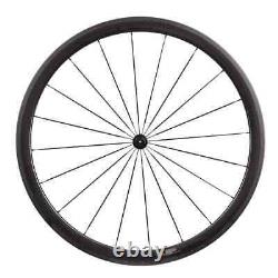 Road Bike Carbon Wheels 38mm Depth 25mm Width U Shape 700C Tubuless 3K UD Matte