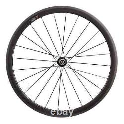 Road Bike Carbon Wheels 38mm Depth 25mm Width U Shape 700C Tubuless 3K UD Matte